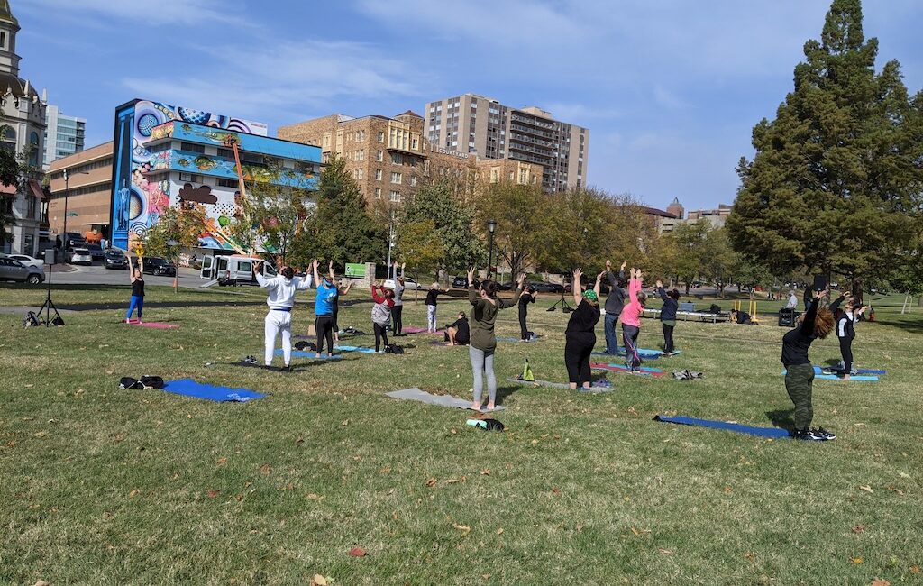 Yoga Kansas City Corporate Wellness Team Building 1